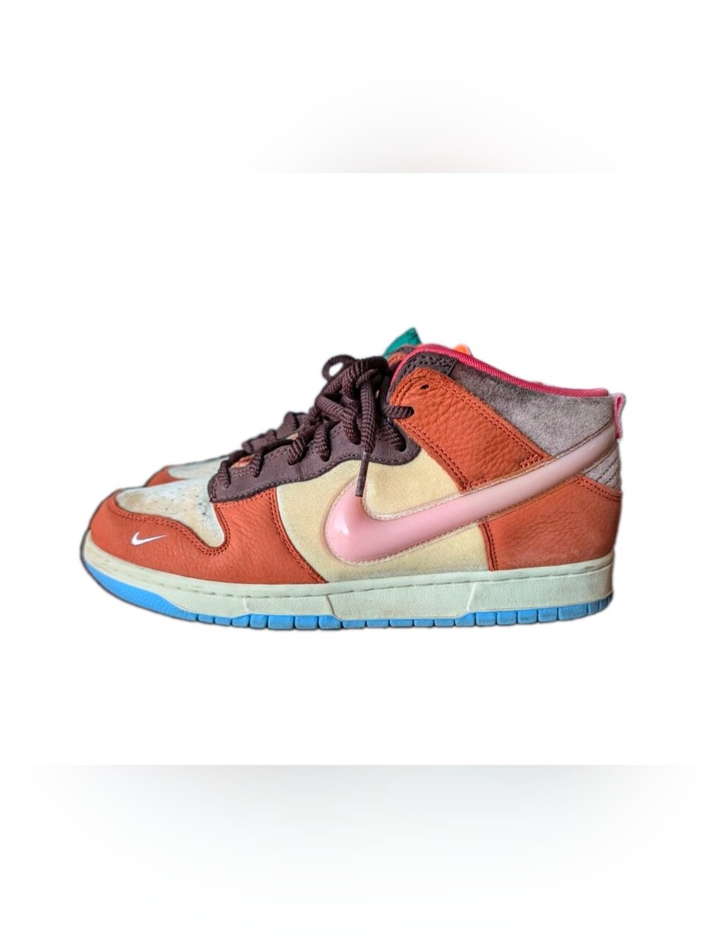 Nike Dunk SS x Social Status Sneaker Mid DJ1173 700 US Men Size 10 Hot Chocolate